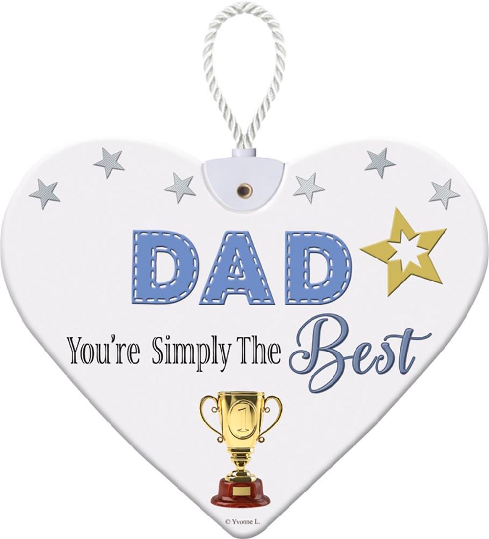 DAD HeartFelts Hanging Plaque