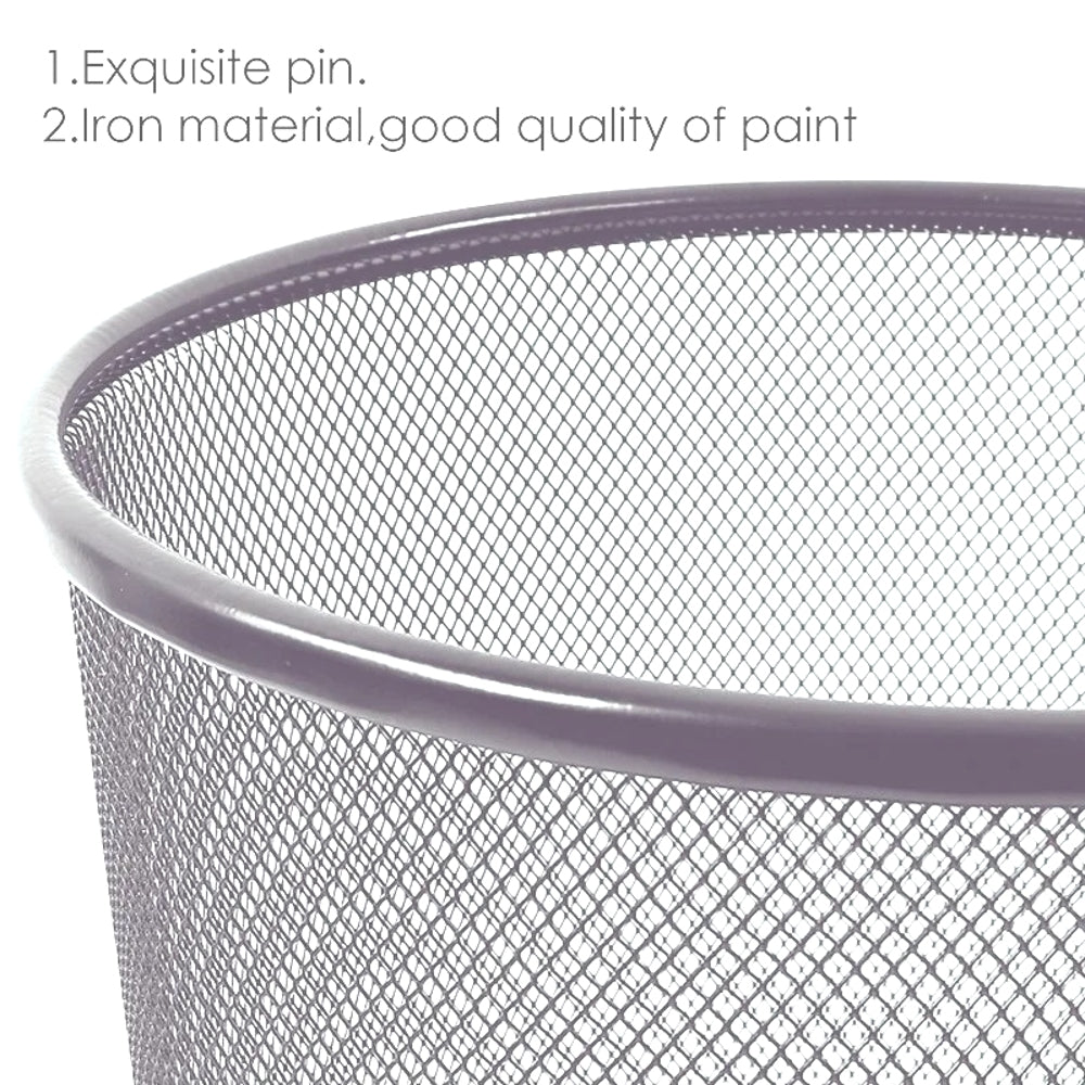 Silver Metal Mesh Bin