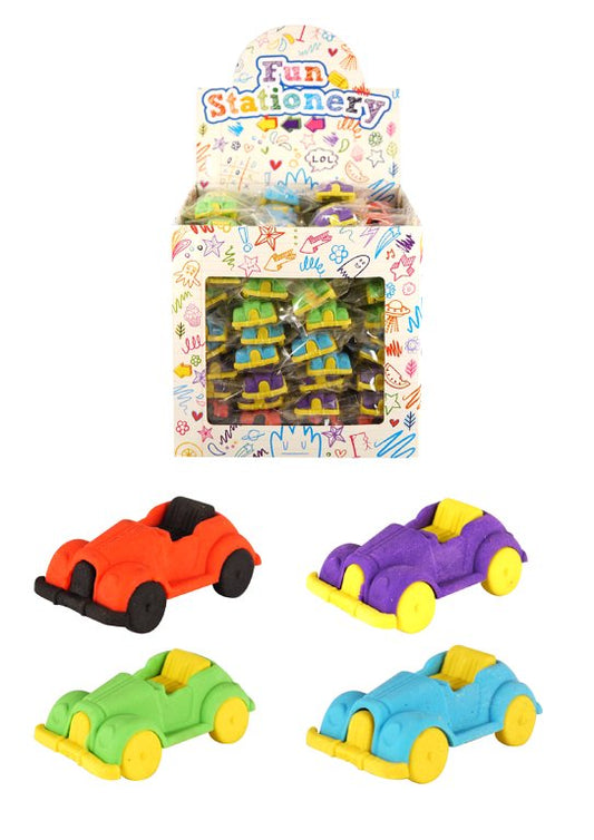 Pack of 54 Classic Car Erasers 4.6cm