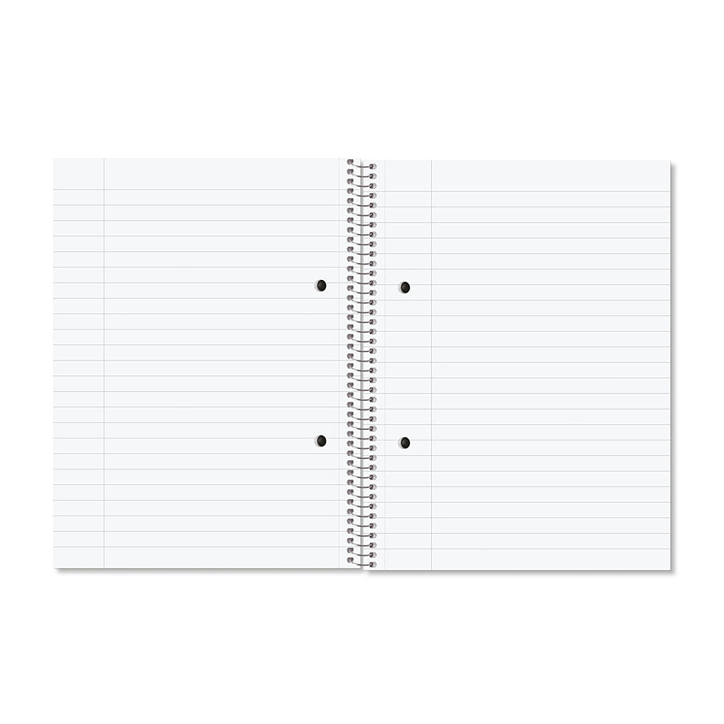 Rhino A5+ 160 Pages 8mm Lined with Margin Spiral Softback Notebook