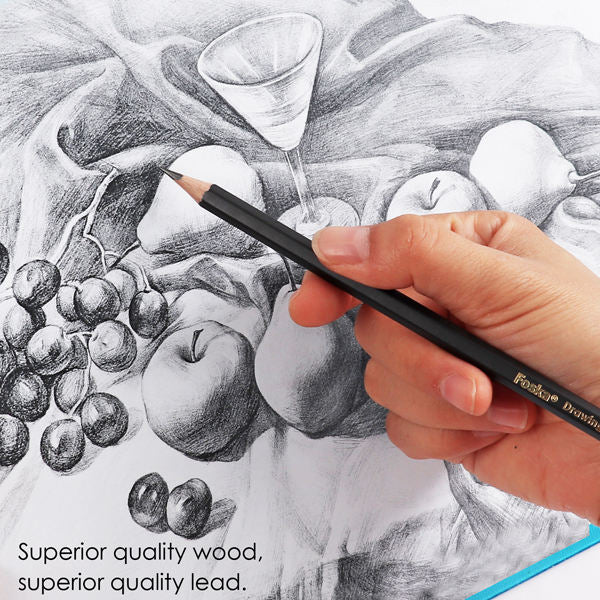 Pack of 12 Professional Quality Sketch Drawing 8B Pencils