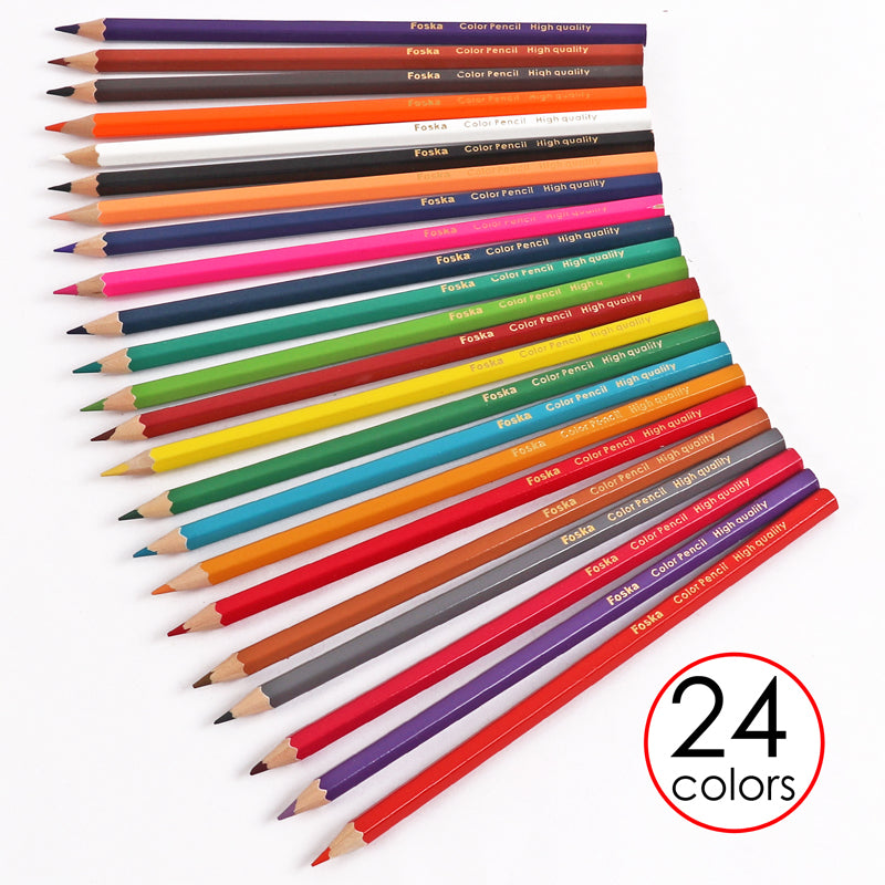 Pack of Assorted 24 Colour Pencils