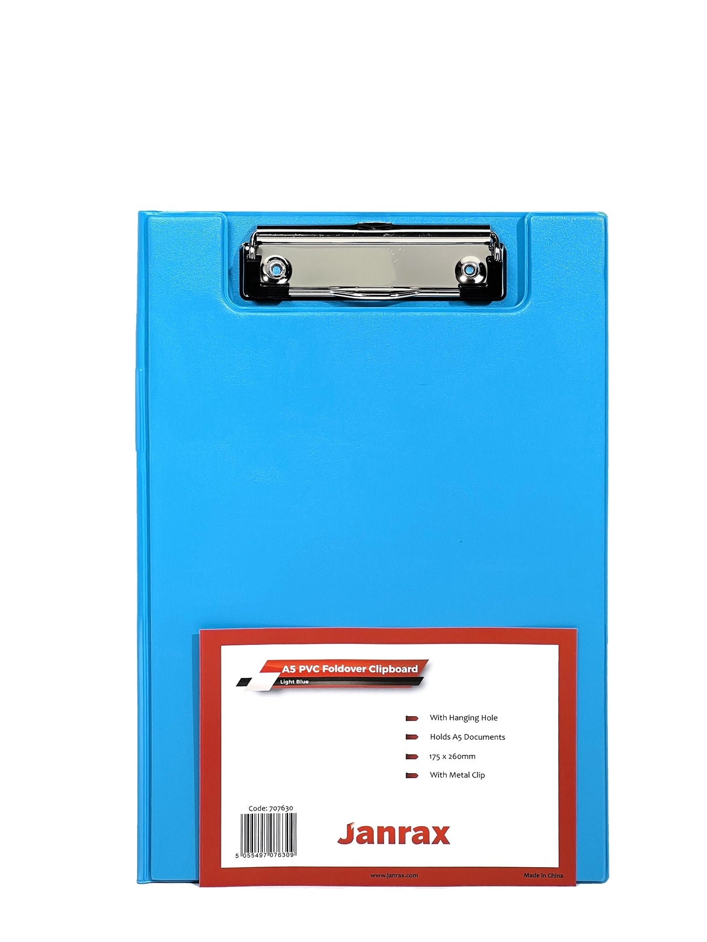 A5 Light Blue Foldover Clipboard