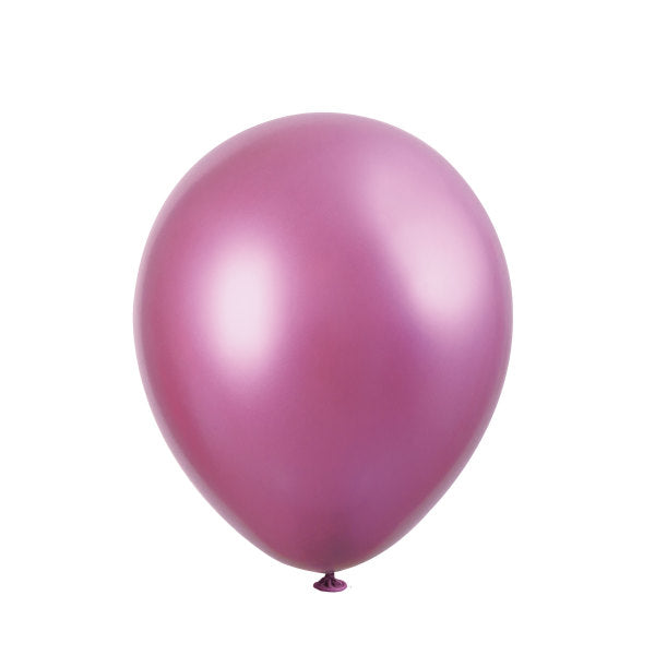 Pack of 6 Pink Platinum 11" Latex Balloons