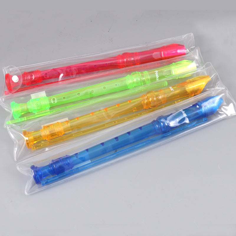 Transparent Colour Flute with Cleaning Stick