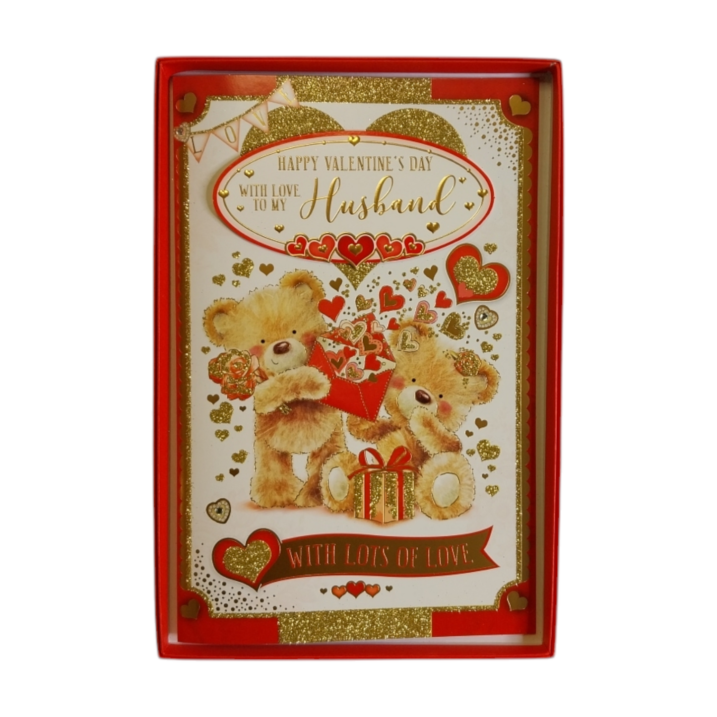 To My Husband Lovely Teddies Valentine's Day Boxed Card