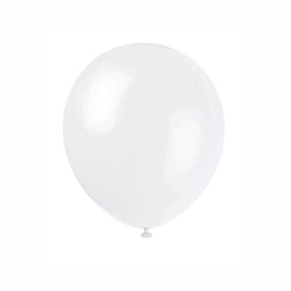 Pack of 72 5" Snow White Latex Balloons