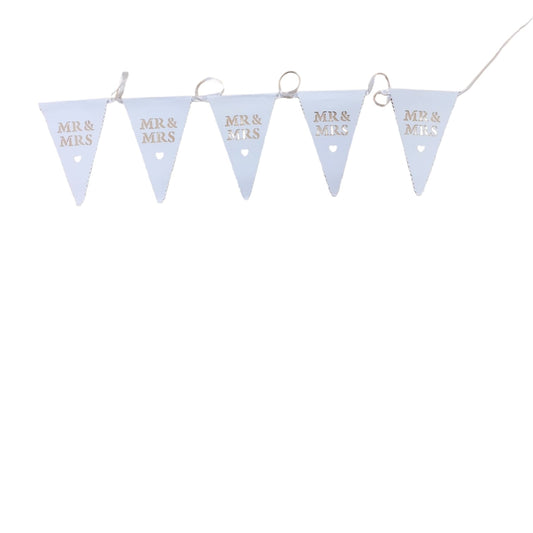 Mr & Mrs Pattern Paper Bunting