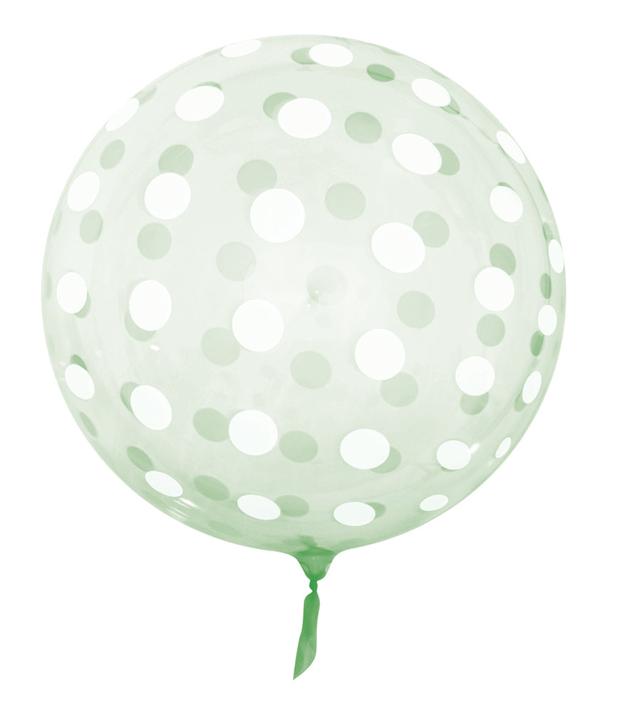 Green Polka Dots 18" Vortex Balloon