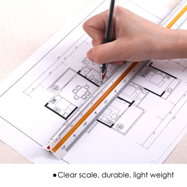 30cm Plastic Triangular Scale Ruler