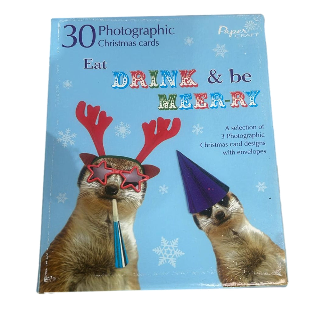 Pack of 30 Humour Bumper Christmas Cards