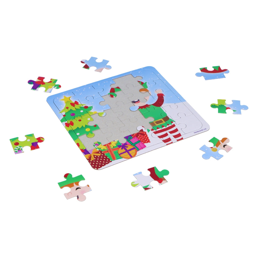 Box of 108 Mini Christmas Jigsaw Puzzles