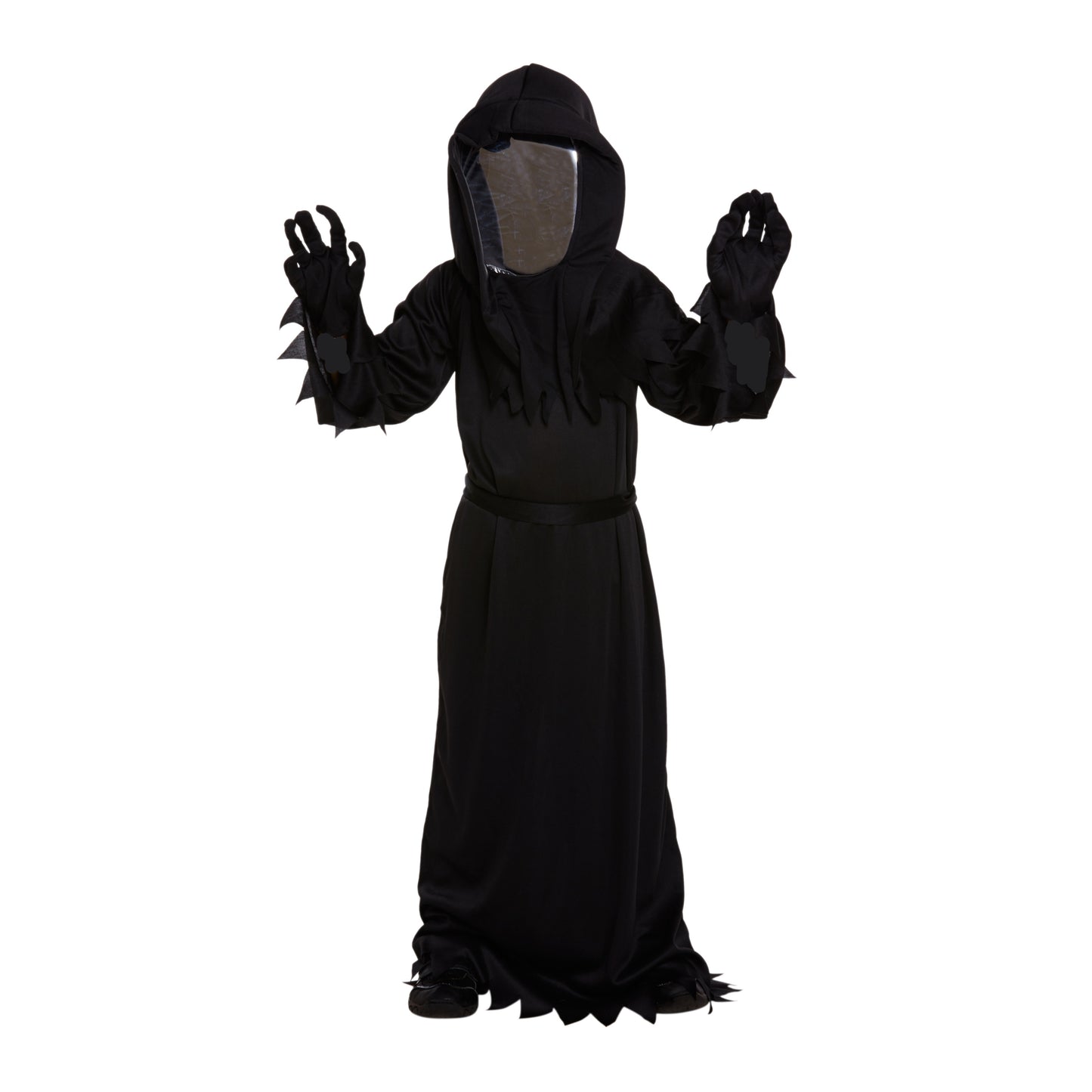 Children's Grim Reaper Halloween Death with Mirror Mask Fancy Dress Costume Medium Ages 7-9 Years