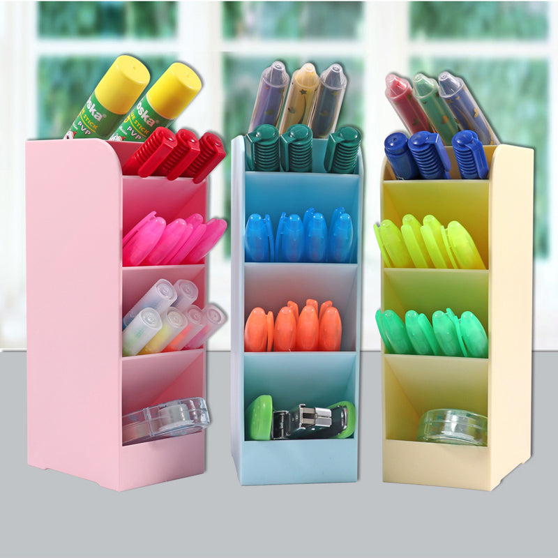 Durable Polypropylene Office Pen Organiser Holder 7x9x23cm