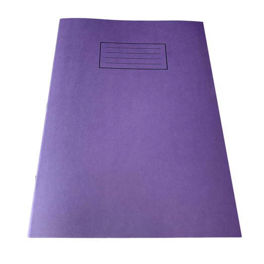 Janrax A4 Purple 80 Pages Feint and Ruled Exercise Book