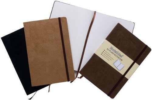 A5 Suede Effect Notables Plain Notebook