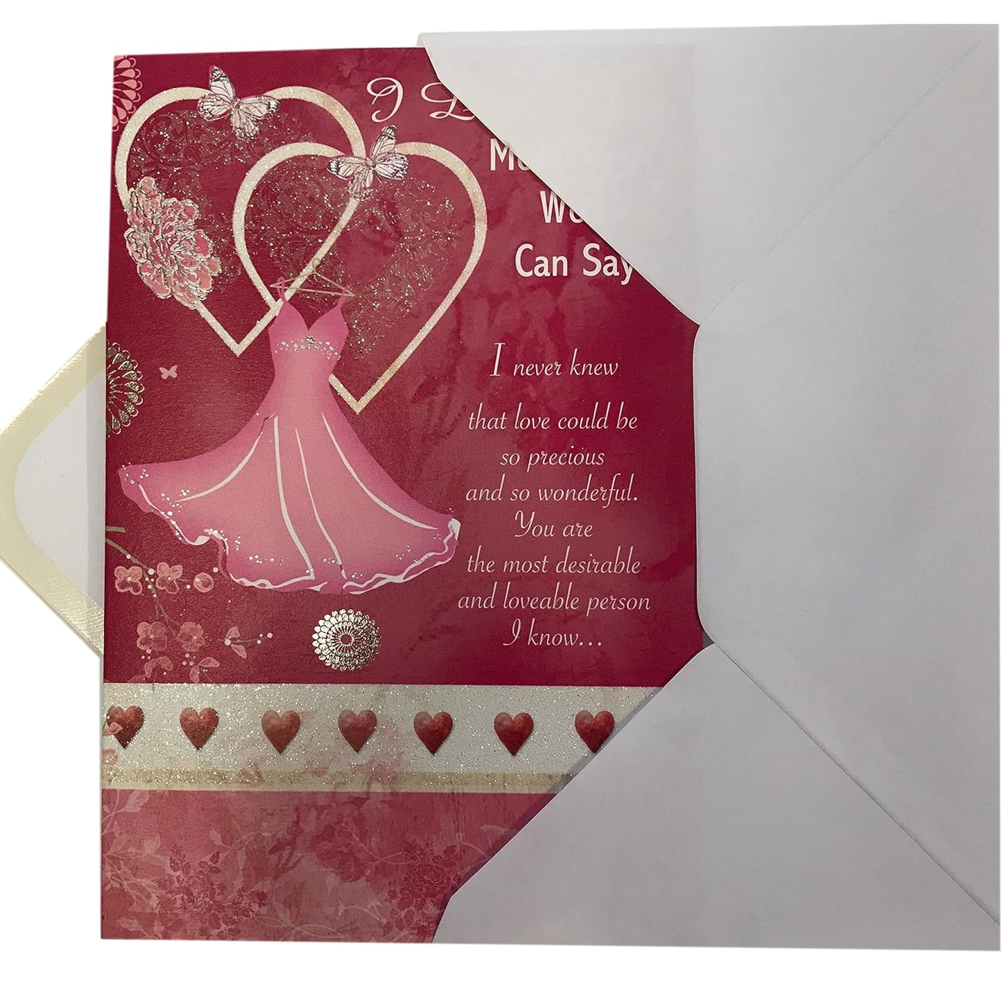 I Love you More Then Words Can Say Sentimental Verse Valentine's Day card