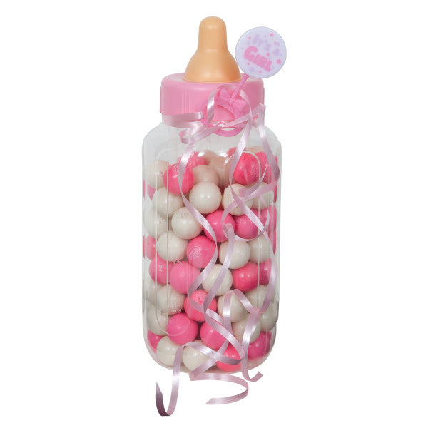 11" Pink Baby Bottle Bank