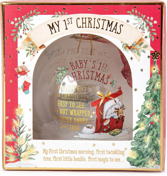 Me to You Tiny Tatty Teddy Baby's First Christmas Bauble in a Gift Box