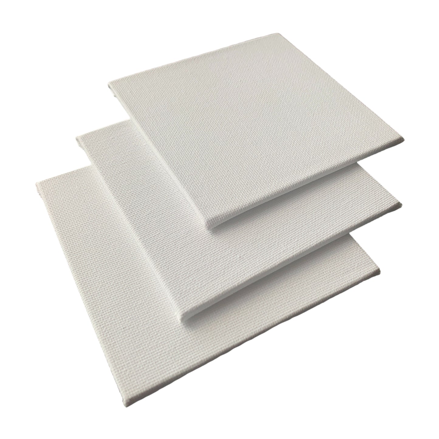 10x10cm Blank White Flat Stretched Board Art Canvas By Janrax