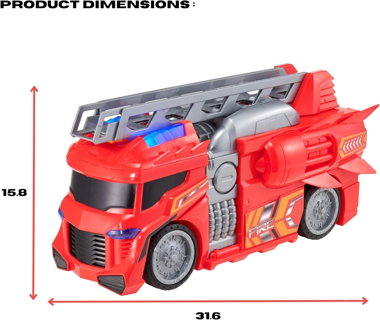 Tz Mean Machine Fire Engine with Light and Sound