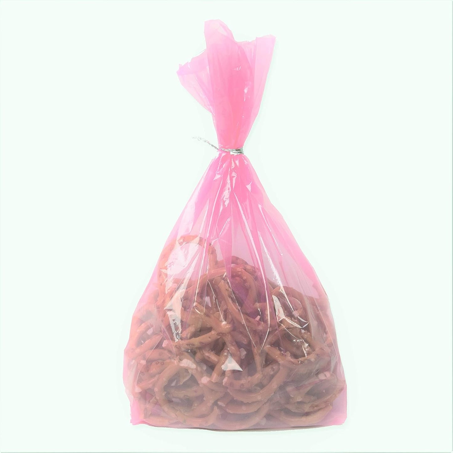 Pack of 30 Pastel Pink Cellophane Bags