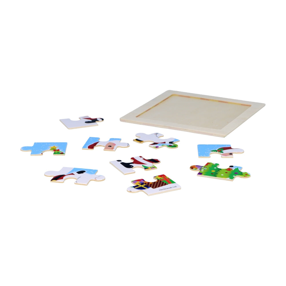 Wooden Christmas Mini Jigsaw Puzzle 11cm