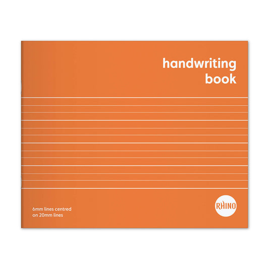 Rhino 6 x 8" 32 Page Orange Wide Lined Handwriting Book