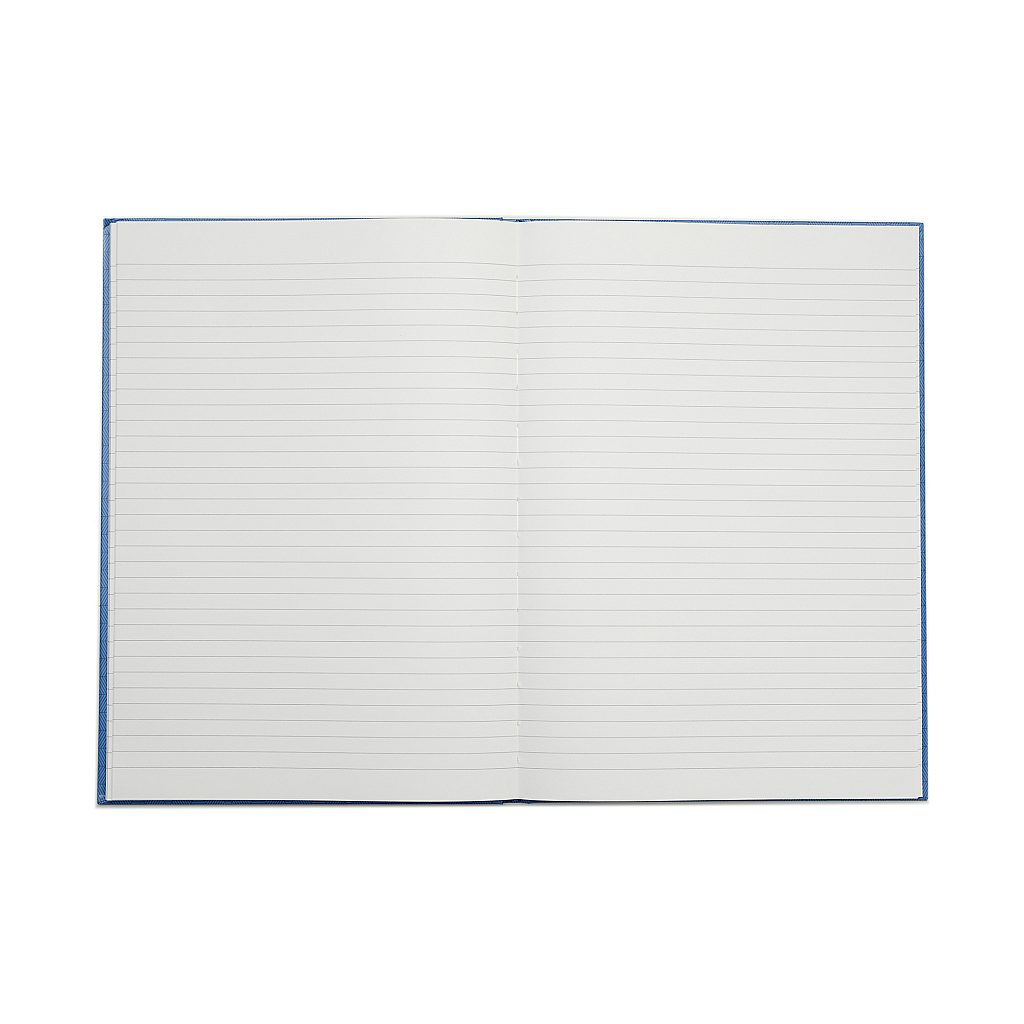 Rhino A4 Casebound 192 Page Blue 8mm Lined Hardback Notebook