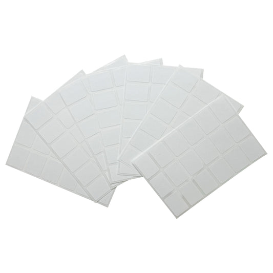 Pack of 126 White 16x22mm Rectangular Labels - Adhesive Stickers