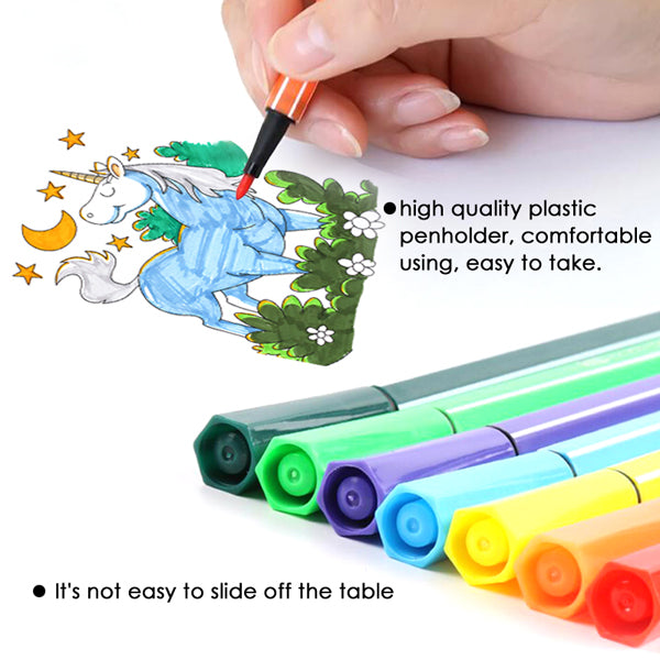 Case of 12 Washable Water Colour Pens - Felt Tip