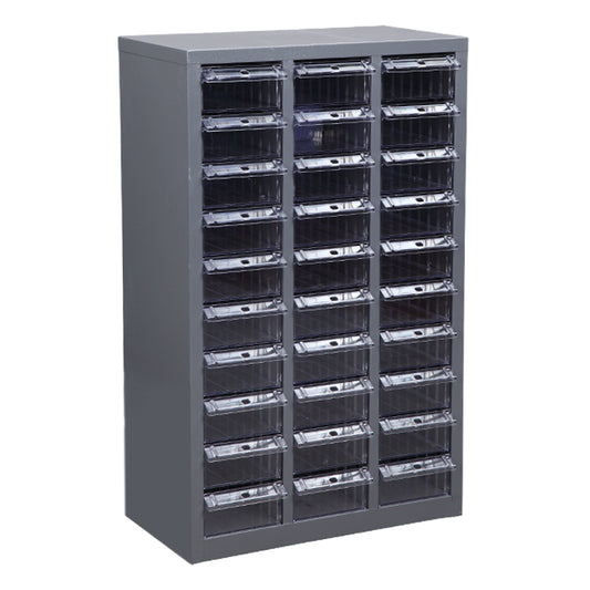 Clear 30 Drawers Parts Cabinet Storage Unit