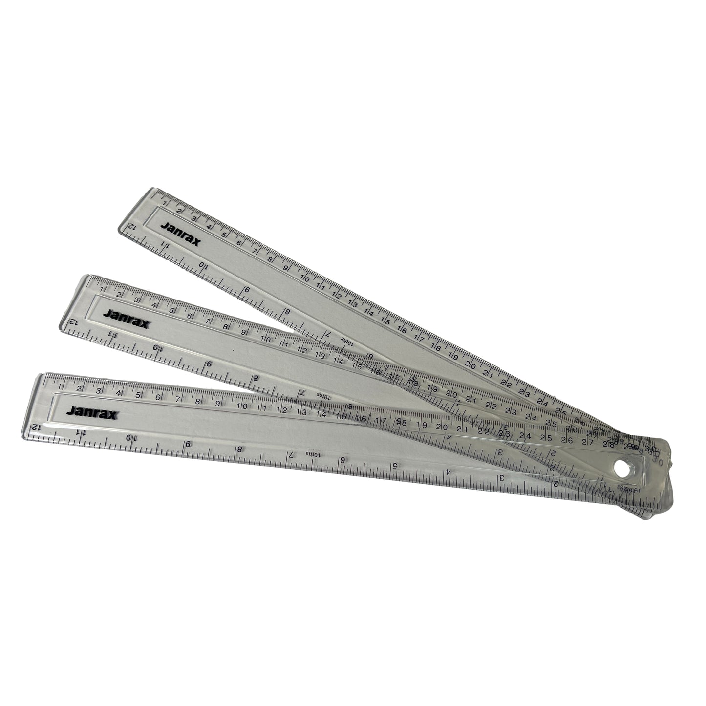 Shatter Resistant 30cm Plastic Ruler by Janrax