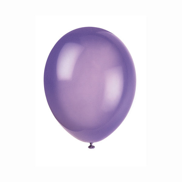 Pack of 50 Assorted Colours 12" Crystal Premium Latex Balloons