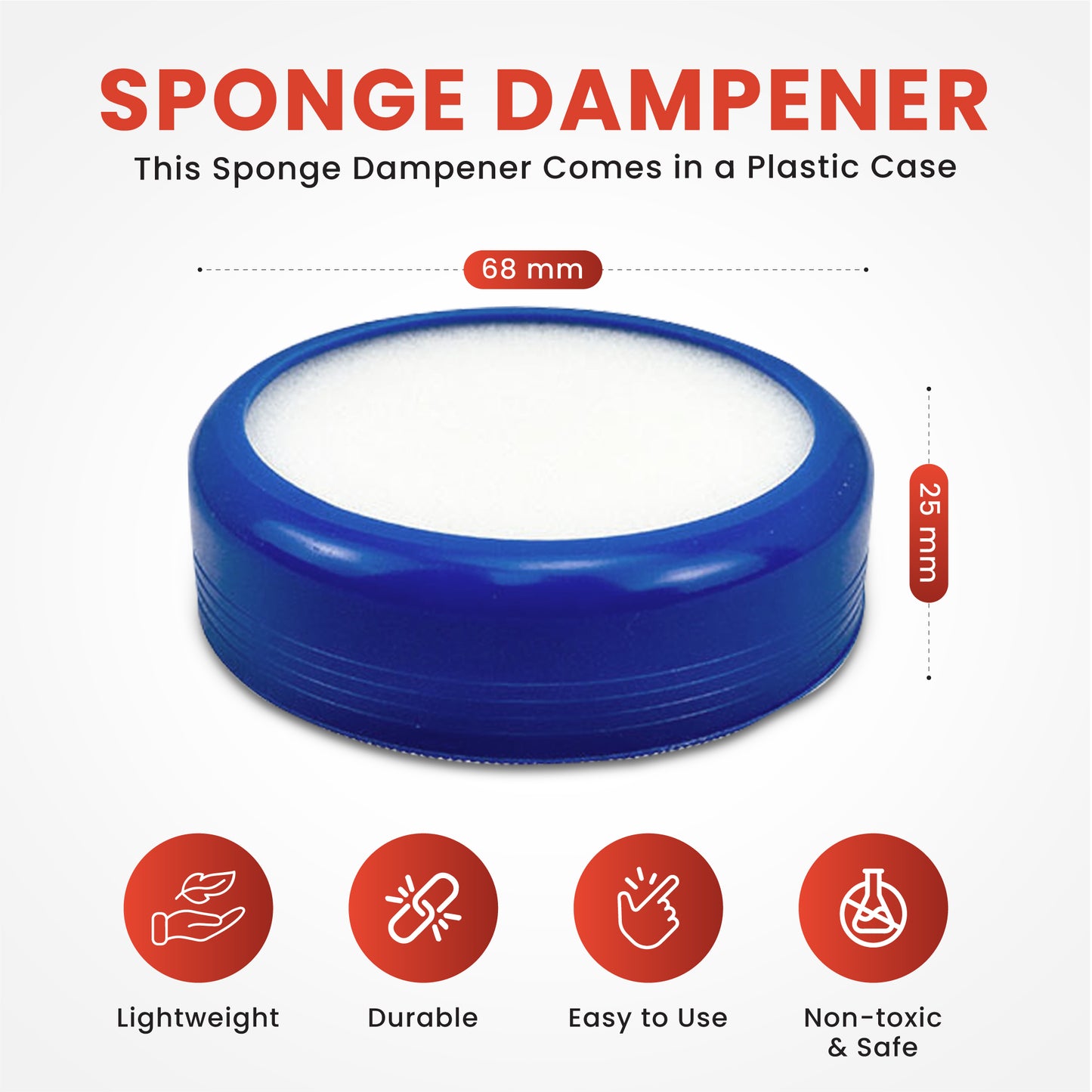 Janrax Red Sponge Dampener - Finger Damper