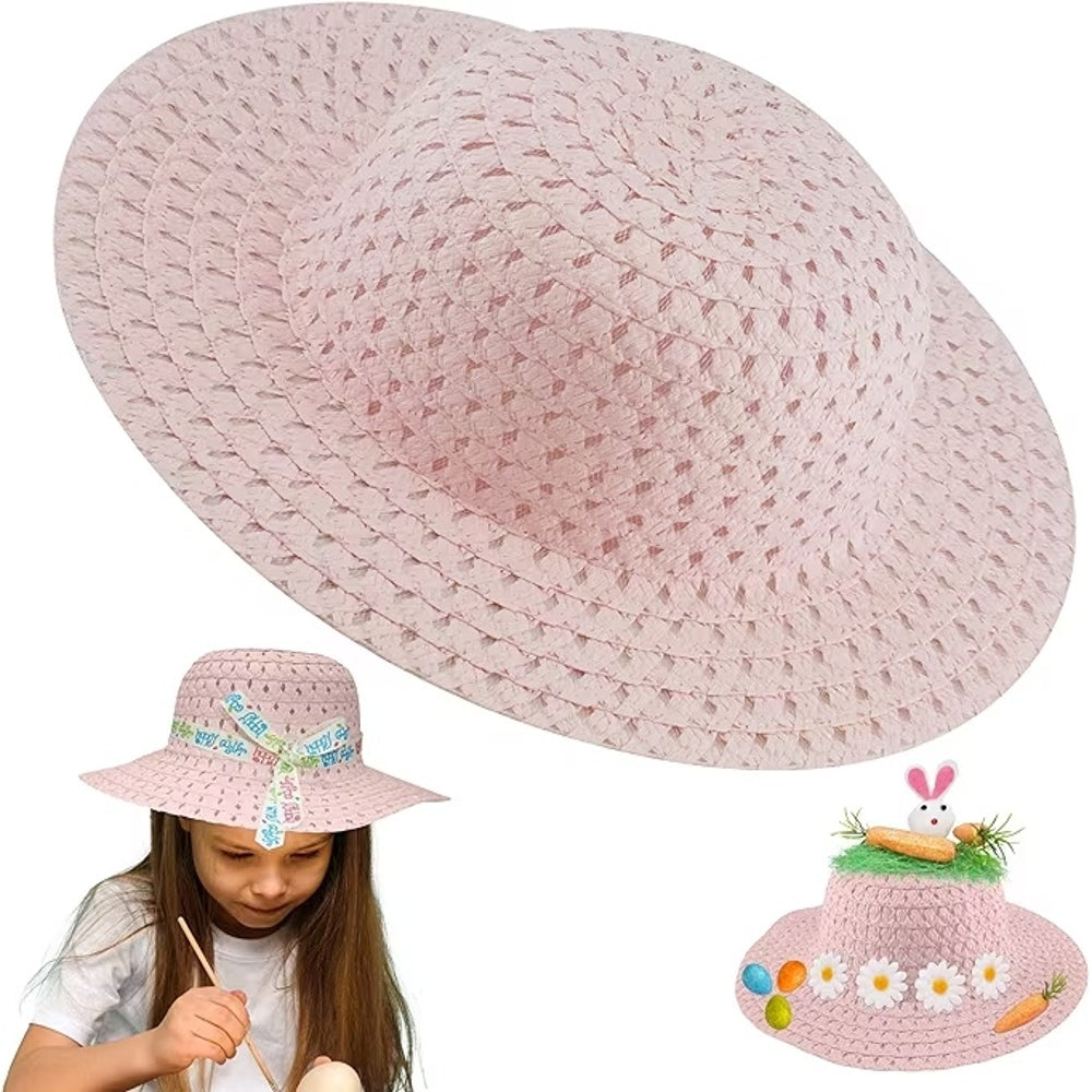 Children's Pale Pink Easter Fancy Dress Bonnet