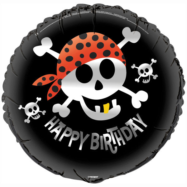 Pirate Fun Round Foil Balloon 18"