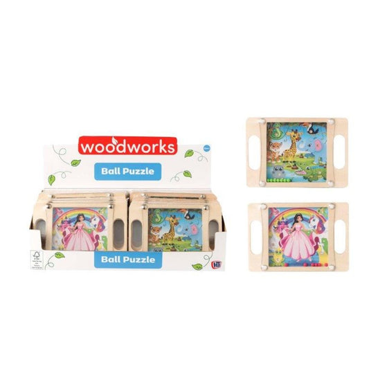 Single Jungle OR Princess Ball Puzzle by Wood Works