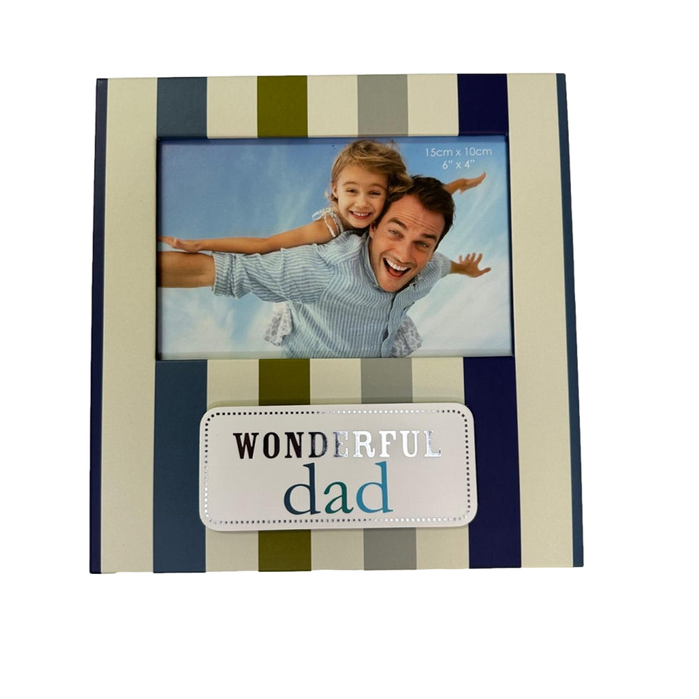 Wonderful Dad Bingham Juliana Picture Frame - 4" x 6" Photo