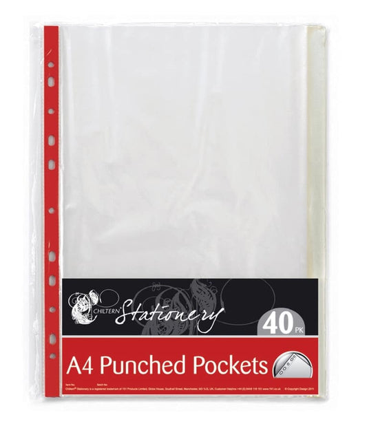 A4 Punched Pockets (40 Pack)