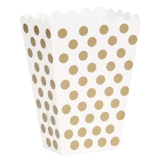 Pack of 8 Gold Dots Treat Boxes