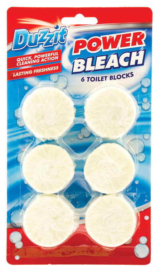 Duzzit Power Bleach Toilet Block (6 Pack)