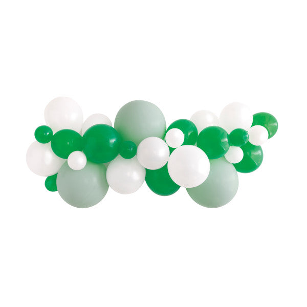 White, Ivory & Green Matte Latex Balloon Arch Kit