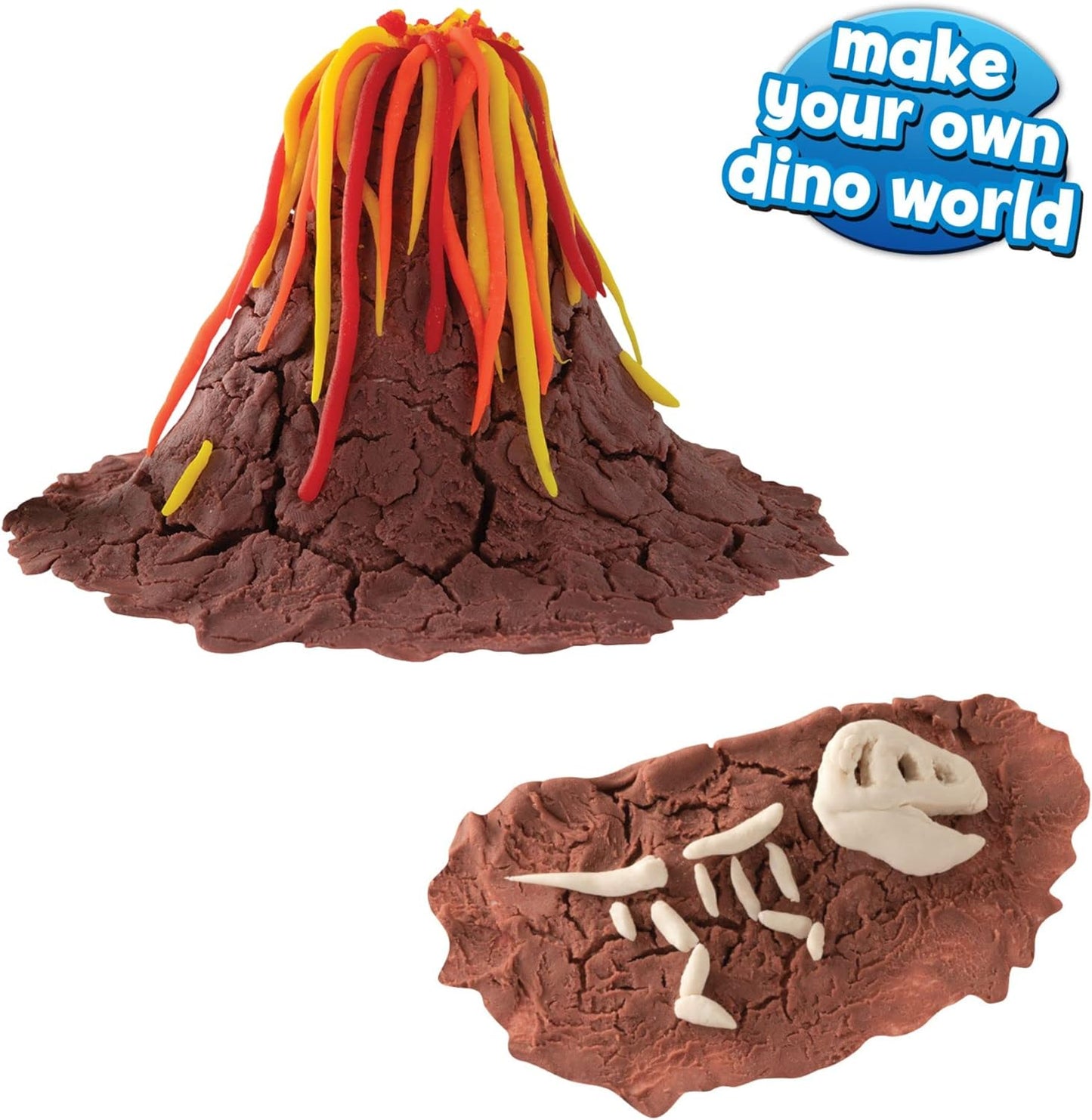 Make Your Own Dino Would 16 Piece Dough Set