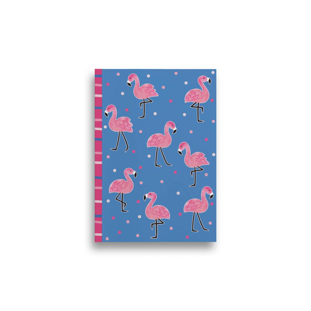 A5 Lined 100 Pages Flamingo Design Notepad By Jolipad