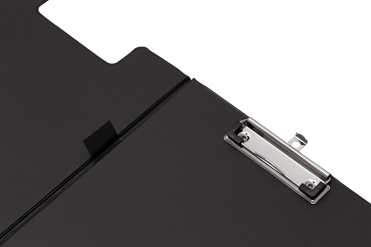 Q-Connect PVC Foldover Clipboard Foolscap Black