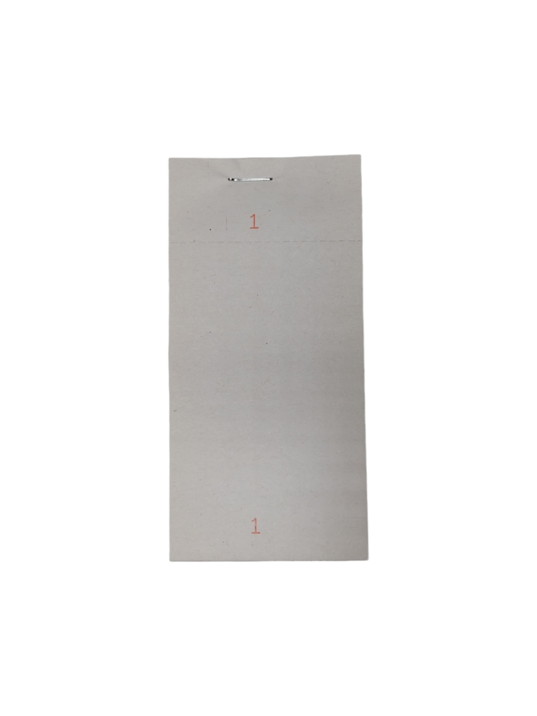 Pack of 10 63mm x 127mm Plain White Numbered Service Pads