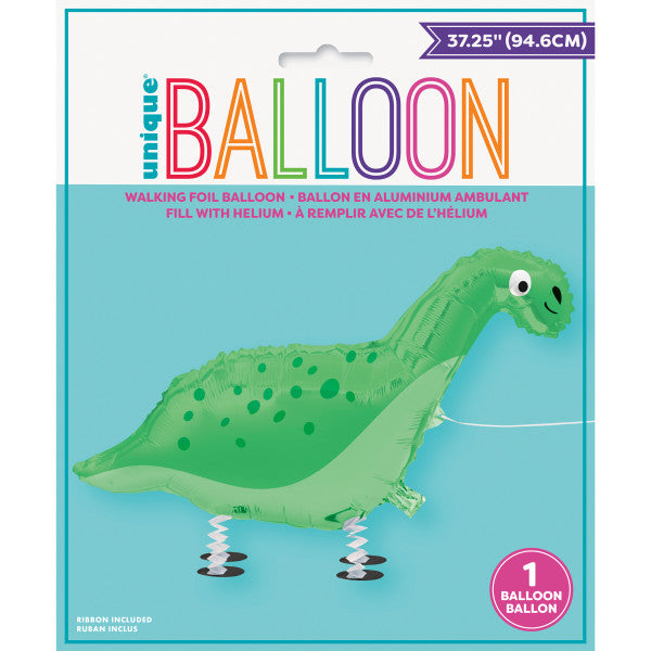 Walking Pet Dinosaur Foil Balloon