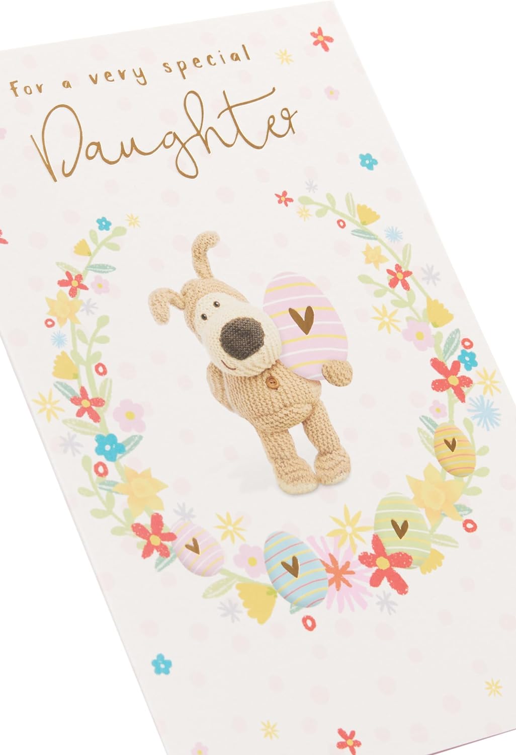 For A Very Special Daughter Boofle With an Egg Easter Card