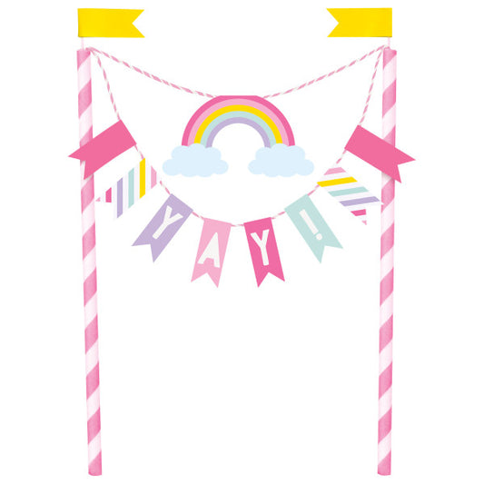 Unicorn Bunting Cake Topper